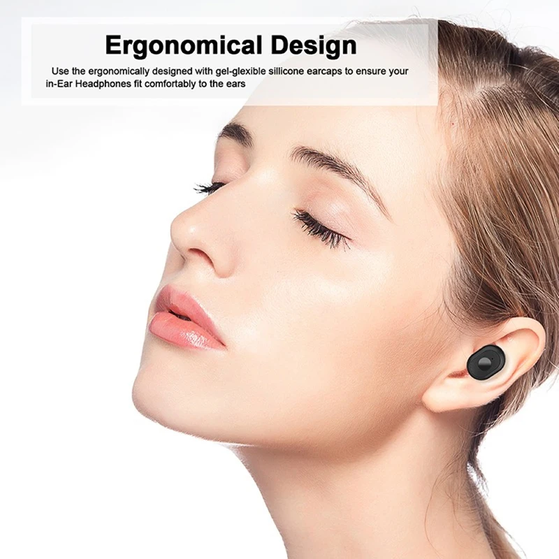 Mini TWS Wireless Earphones Bluetooth 5 0 Headphones Sports Earbuds Headset 6D Stereo Noise Reduction Earphones For All Phones