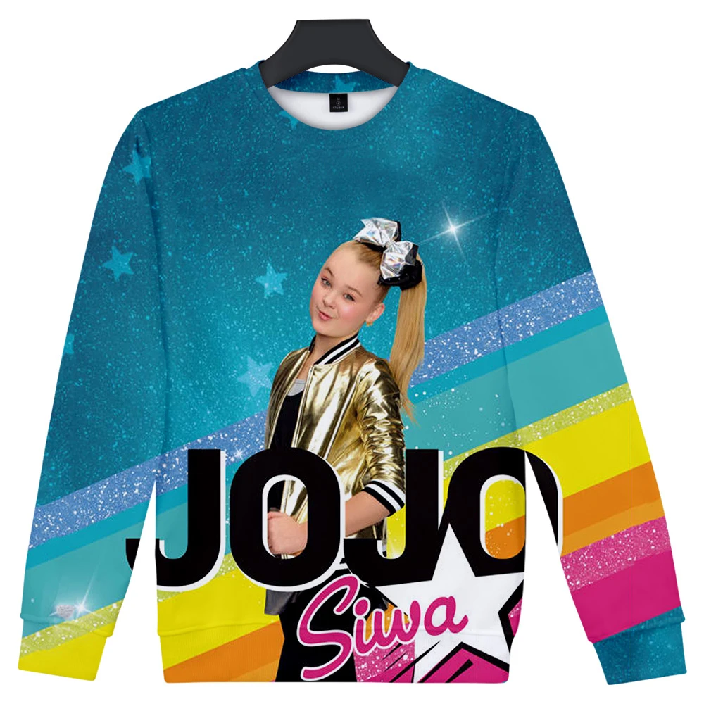 Новинка, JOJO SIWA, с 3D принтом, для женщин/мужчин, с круглым вырезом, толстовки, модные, с длинным рукавом, толстовка,, модная уличная одежда