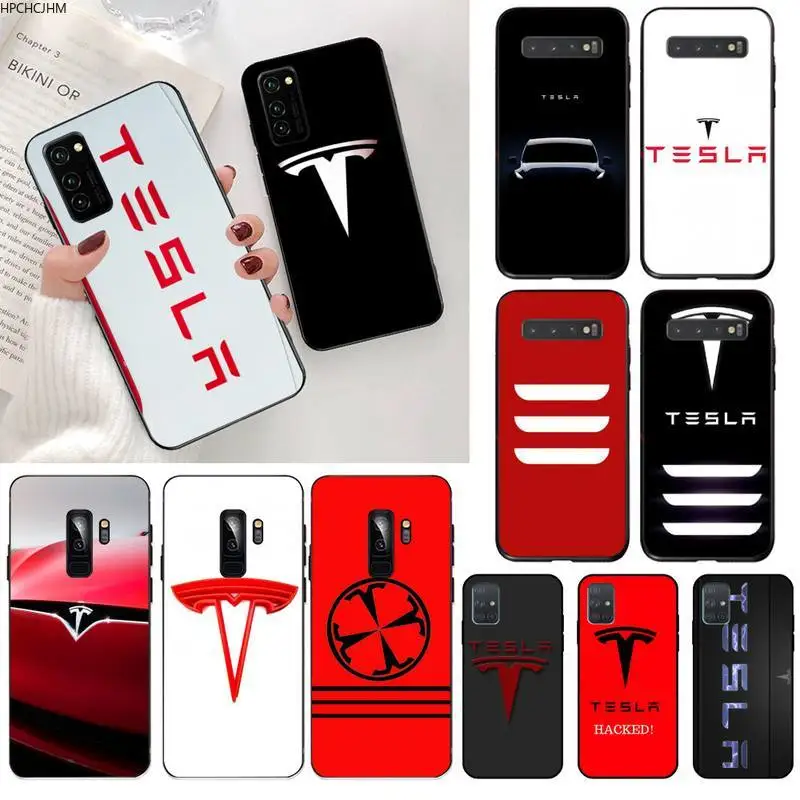 Роскошный автомобильный чехол для телефона tesla Samsung S20 plus Ultra S6 S7 edge S8 S9 S10 5G |