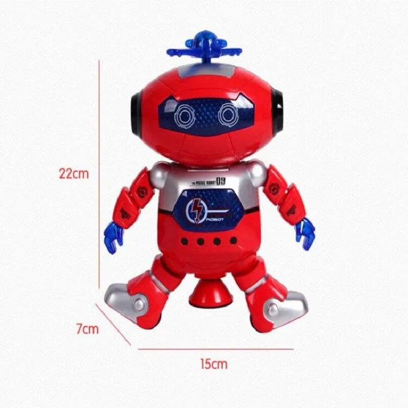 New 360 Space Rotating Dance Astronaut Robot RC Music LED Light