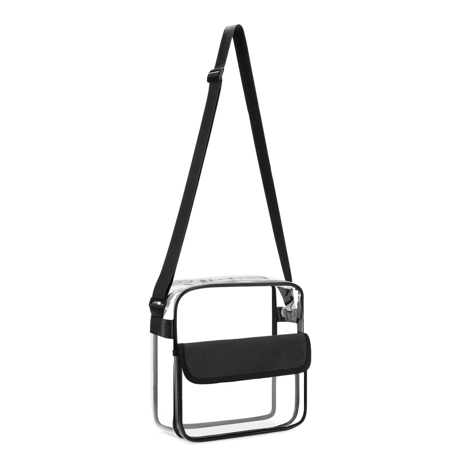 Transparent Bag Eco-friendly Transparent PVC Shoulder Bag Messenger Travel Shopping Bag Transparent Cosmetic Bag Purse Crossbody Clear Bag - Цвет: Transparent Bag