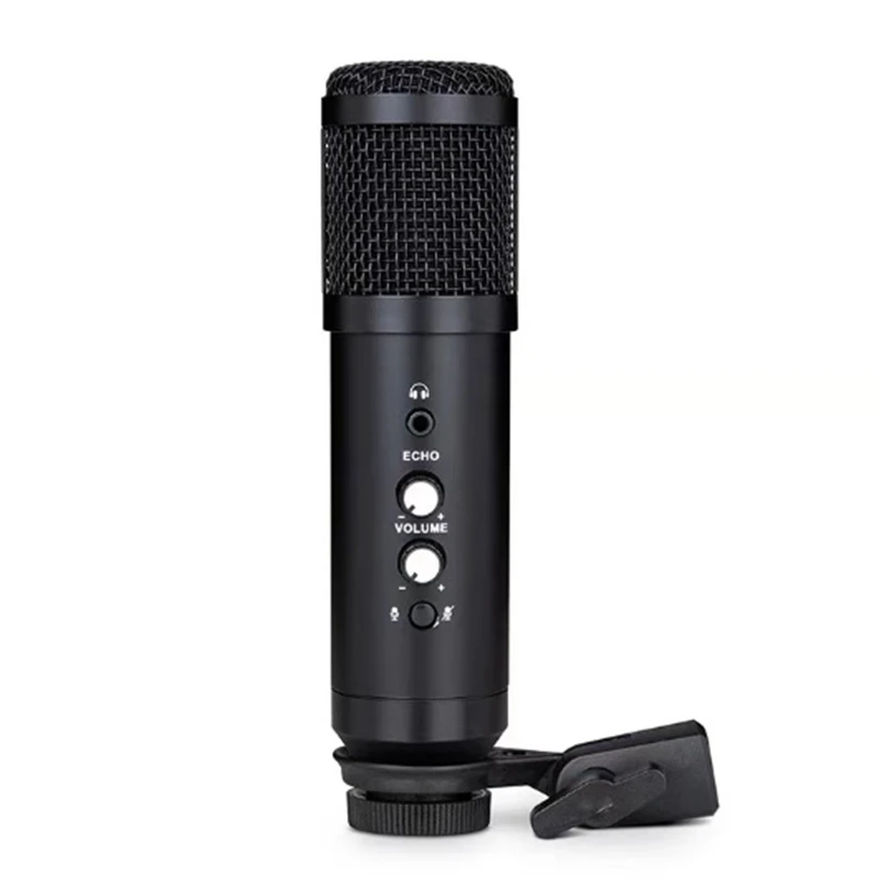 

Professional USB Microphone BM800 Condenser Microphone With Ear Return Monitor Microphone Mute Reverb Computer Microphone MIC fo