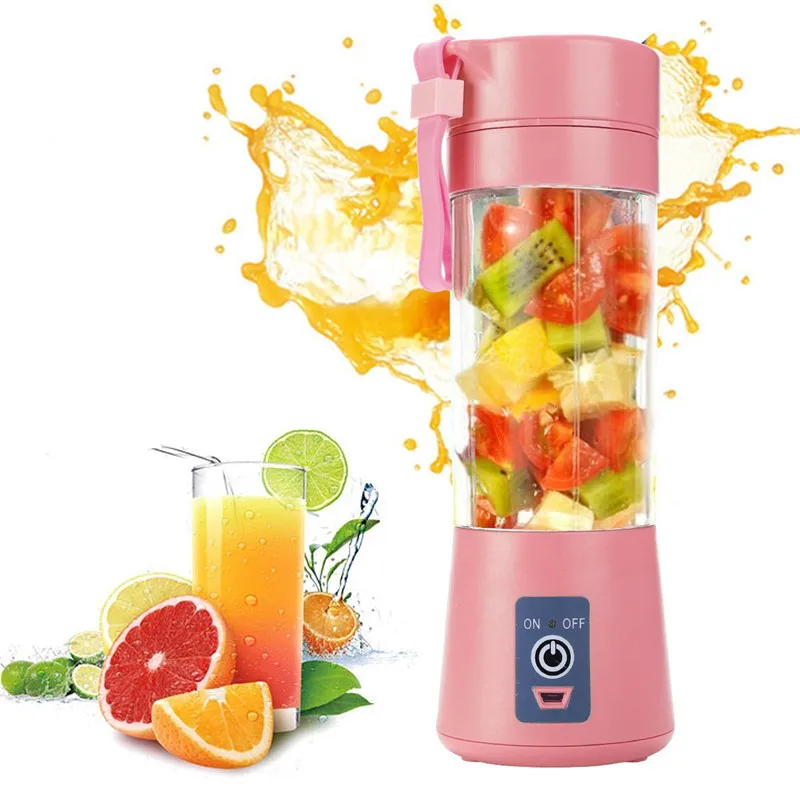 

Portable Glass Blender USB Mixer Electric Orange Juicer Machine Smoothie Blender Mini Food Lemon Squeezer Juice Press Extractor