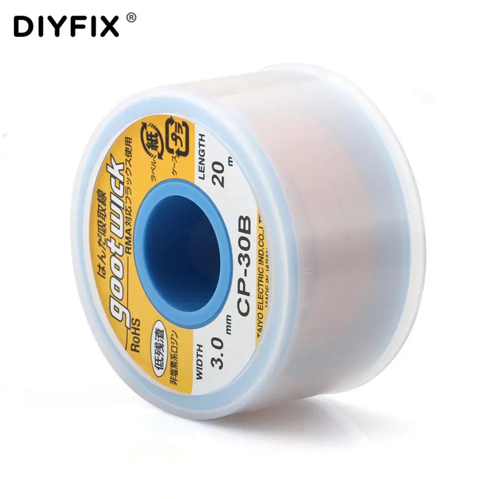 3.0mm*20M Desoldering Wick Desoldering Braid Solder Remover BGA Solder