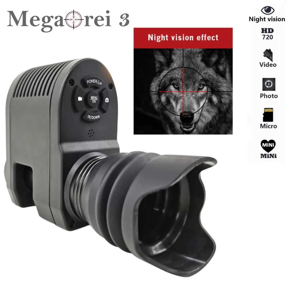 

Infrared 720HD Night Vision Monocular with 25MM Lens Smart Digital Shooting Hunting Camera for Rifle Optical Sight Telescope