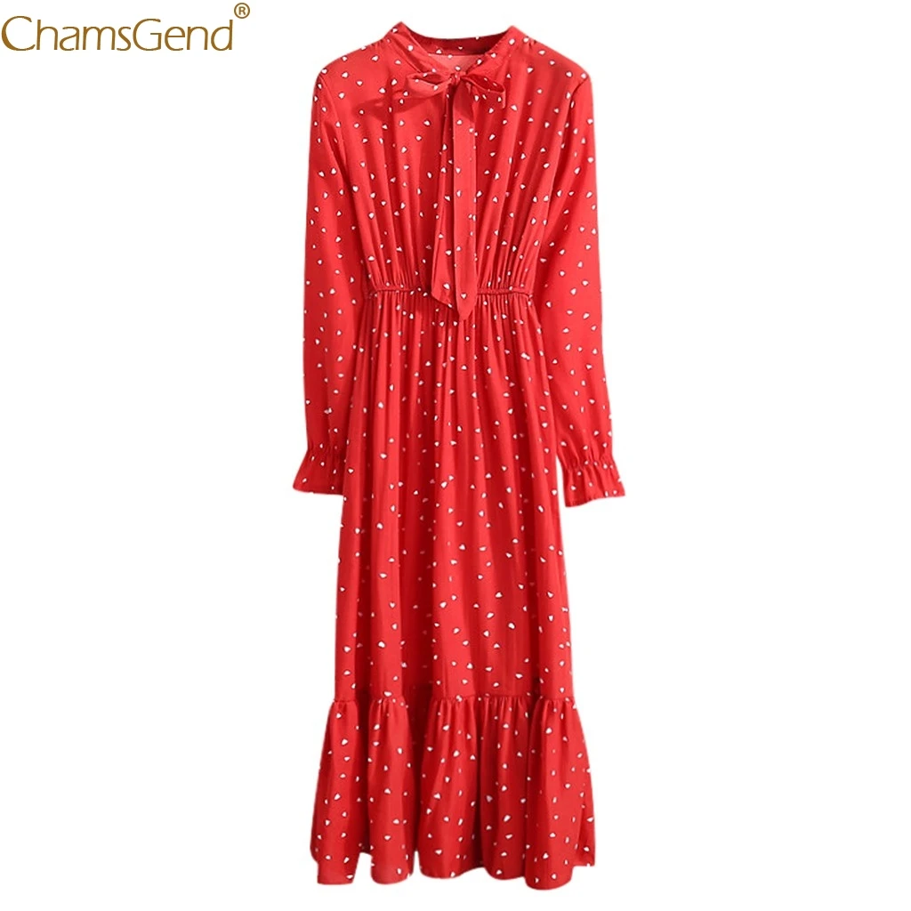Casual Flower Printed Maxi Dress Long Sleeve Dresses Woman Party Night Maxi Dresses Beach Dresses And Tunics Plus Size Print Jul