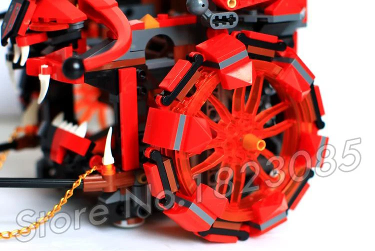 675 шт Новые Рыцари Jestro's Evil Mobile Chariot The War Wagon 10489 фигурки строительные блоки