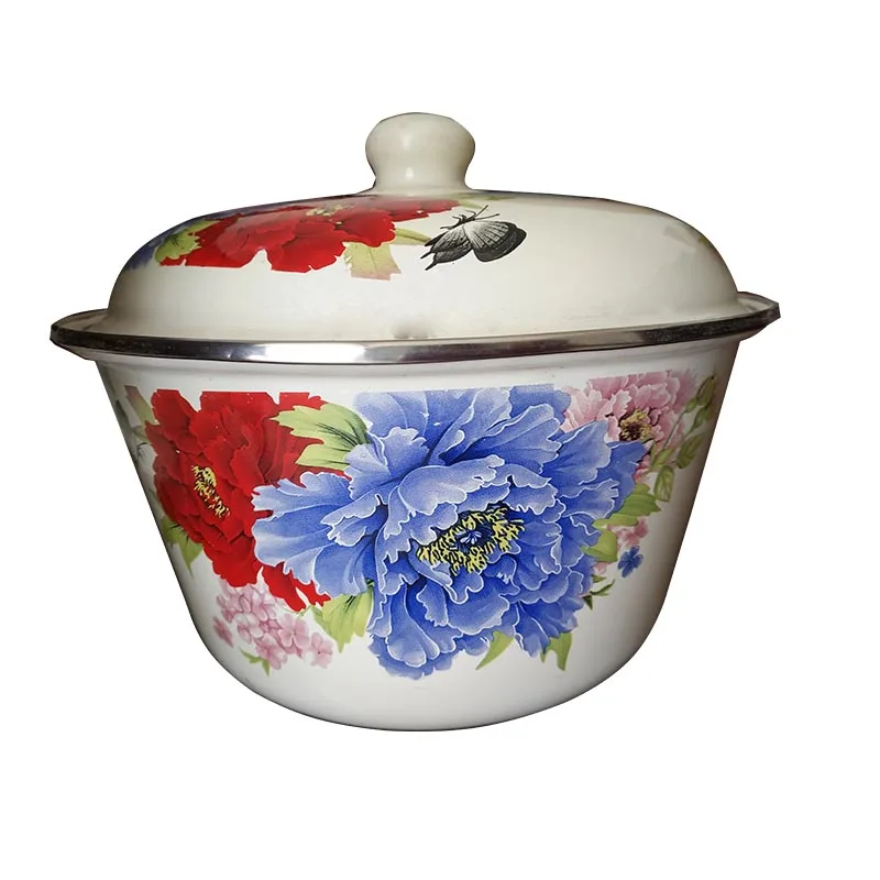 Enamel tableware basin for food wash vegetable soup