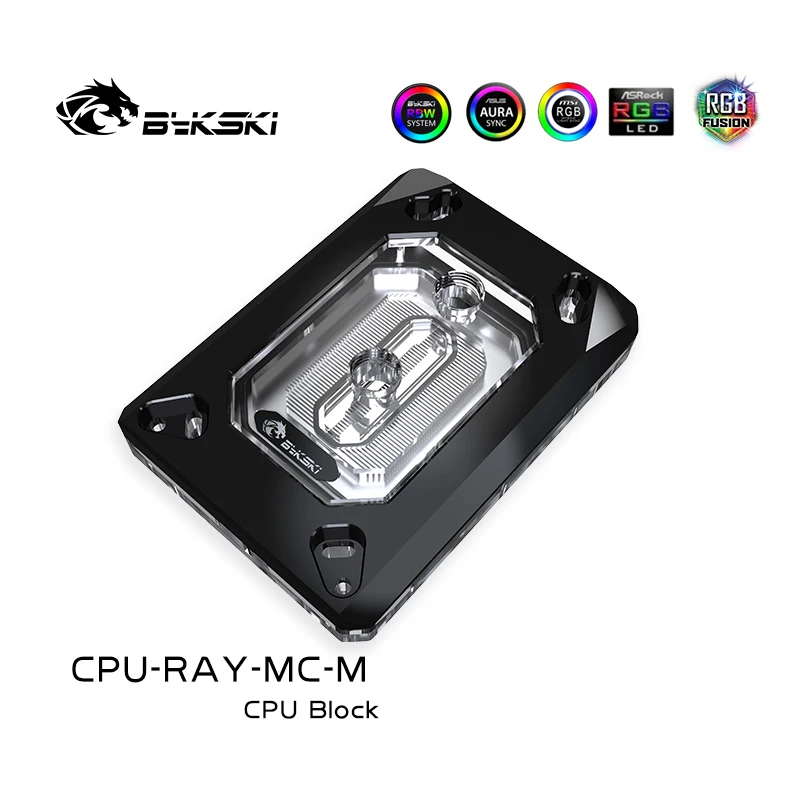 Bykski Cpu-ray-mc-m Bloco de Água do Refrigerador da Cpu do Radiador de Refrigeração de Água para Amd Ryzen Ryzen5 Ryzen7 Threadpipper Am3 Am2 Fm2 Fm1 - Imagem 4