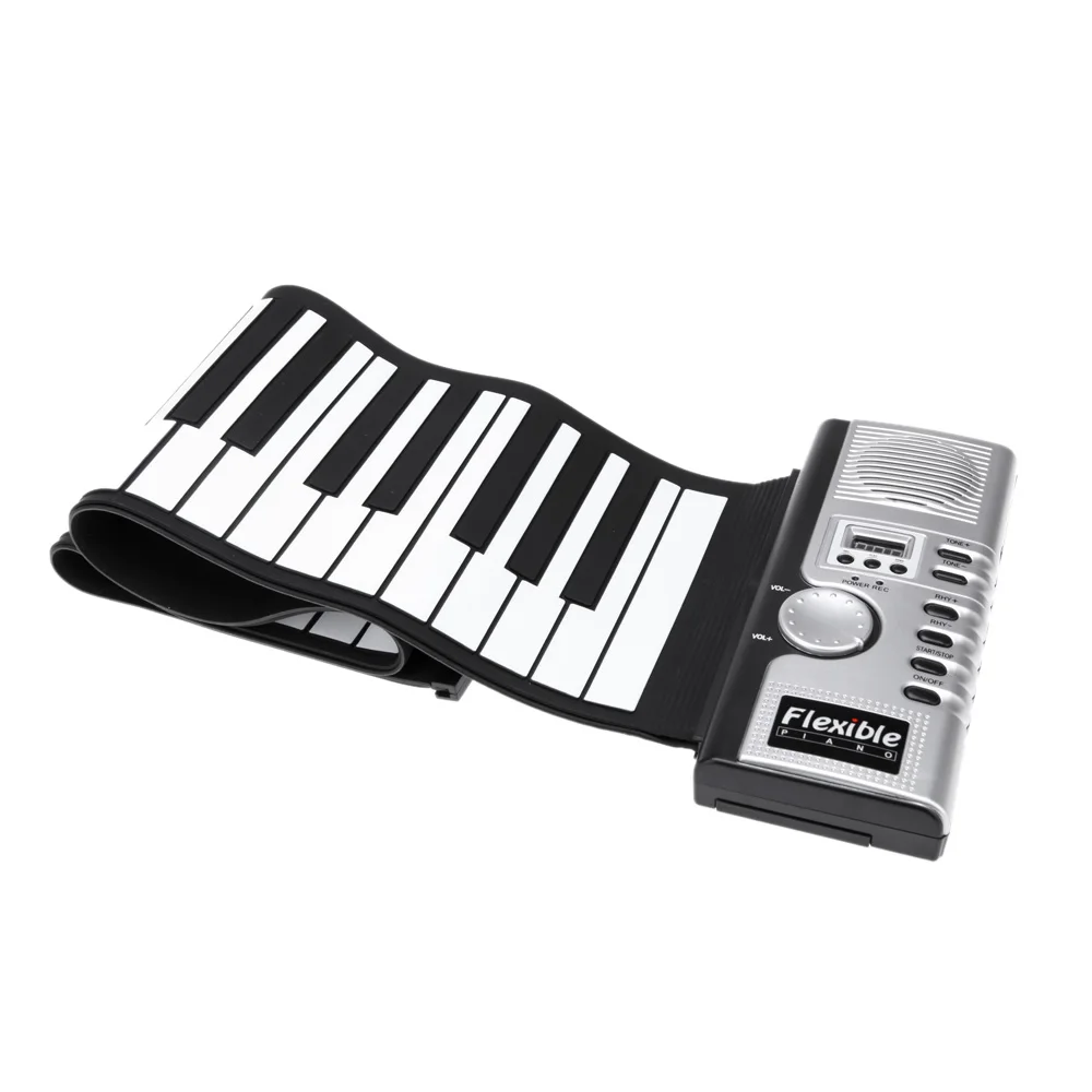 

Flexible Roll Up Electronic Soft Keyboard Piano Portable 61 Keys