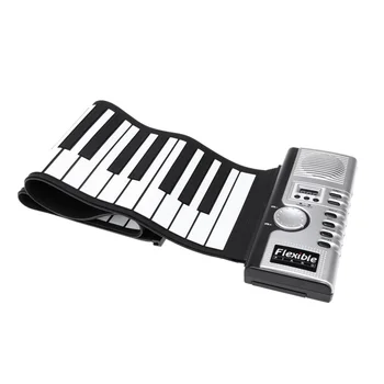

Flexible Roll Up Electronic Soft Keyboard Piano Portable 61 Keys