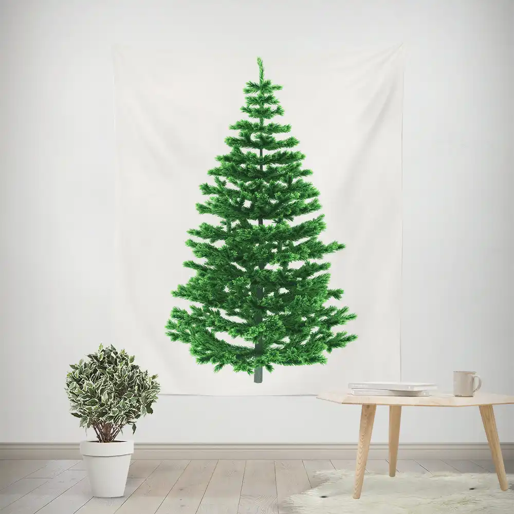 クリスマスツリータペストリー松壁のタペストリー布背景布新年ハングカーペットクリスマスの装飾ホーム タペストリー Aliexpress
