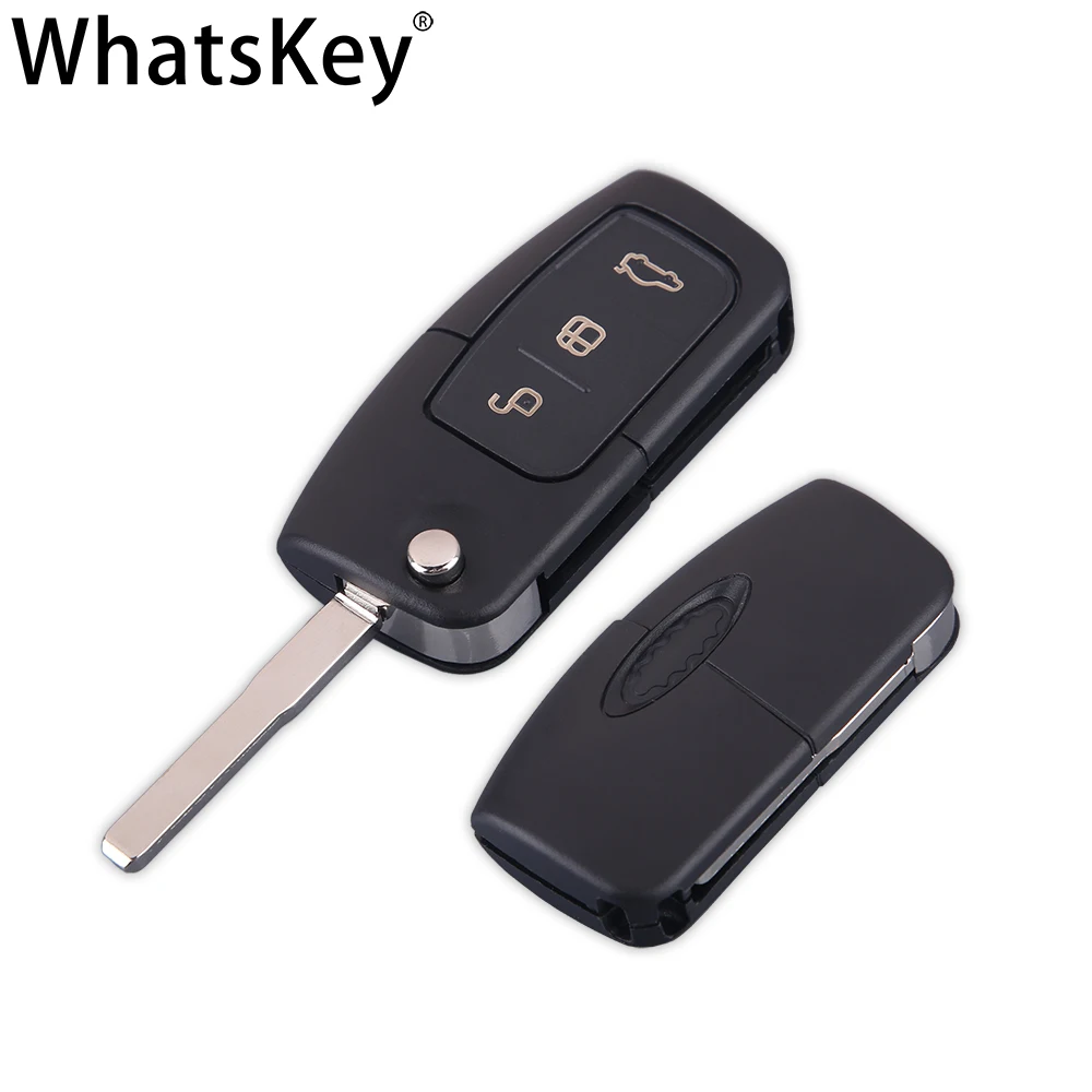 Складной ключ WhatsKey с 3 кнопками откидной пульт дистанционного управления чехол