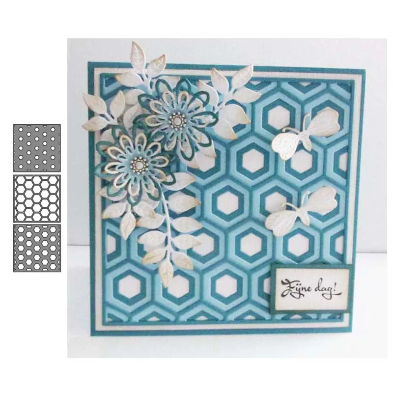 

Metal Cutting Dies 3pc Square overlapping board 2019 Crafts Stencil For DIY Scrapbooking Paper/photo Cards Embossing Die