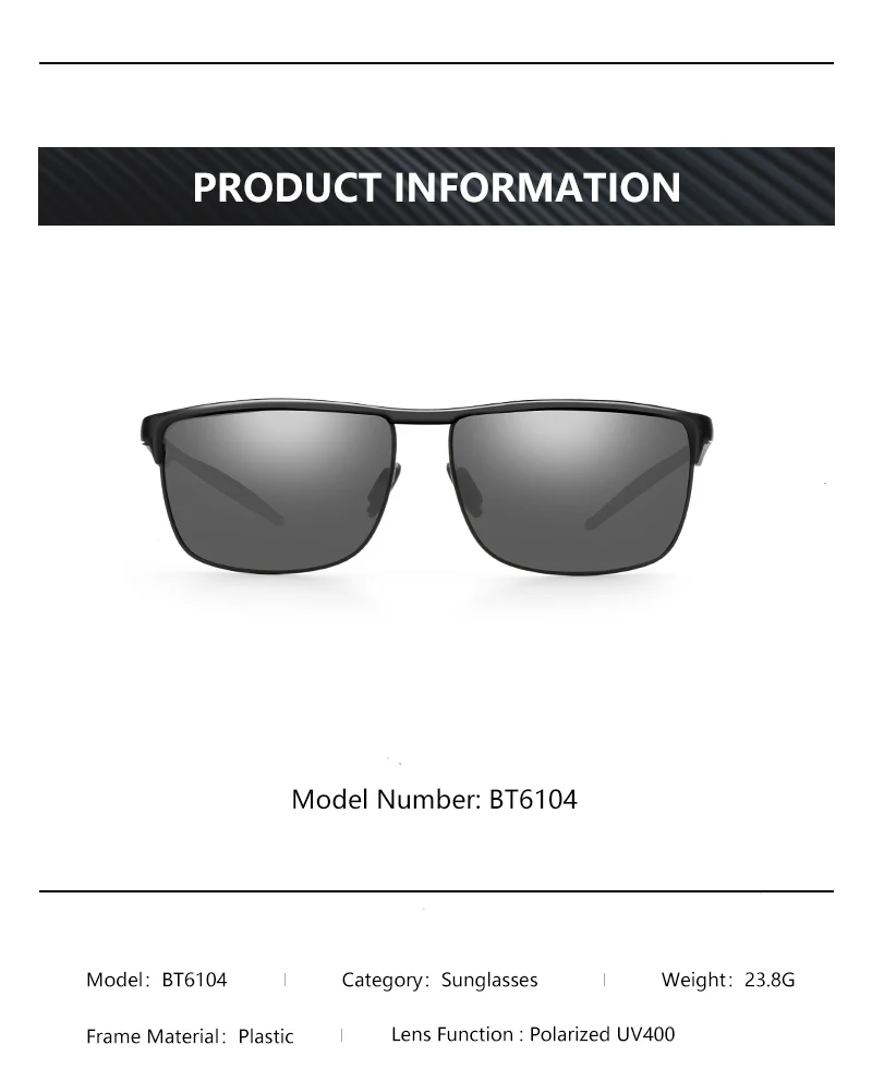 ZENOTTIC Aluminium Sport Polarisierte Sonnenbrille Für Männer Frauen Verspiegelte UV400 Anti-Glare Fahren Sonnenbrille – Detail 7