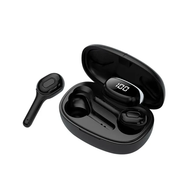 5,0 Bluetooth наушники TWS Беспроводные стерео Bluetooth наушники с микрофоном в ухо спортивные водонепроницаемые игровые Вкладные наушники гарнитура - Цвет: BLACK