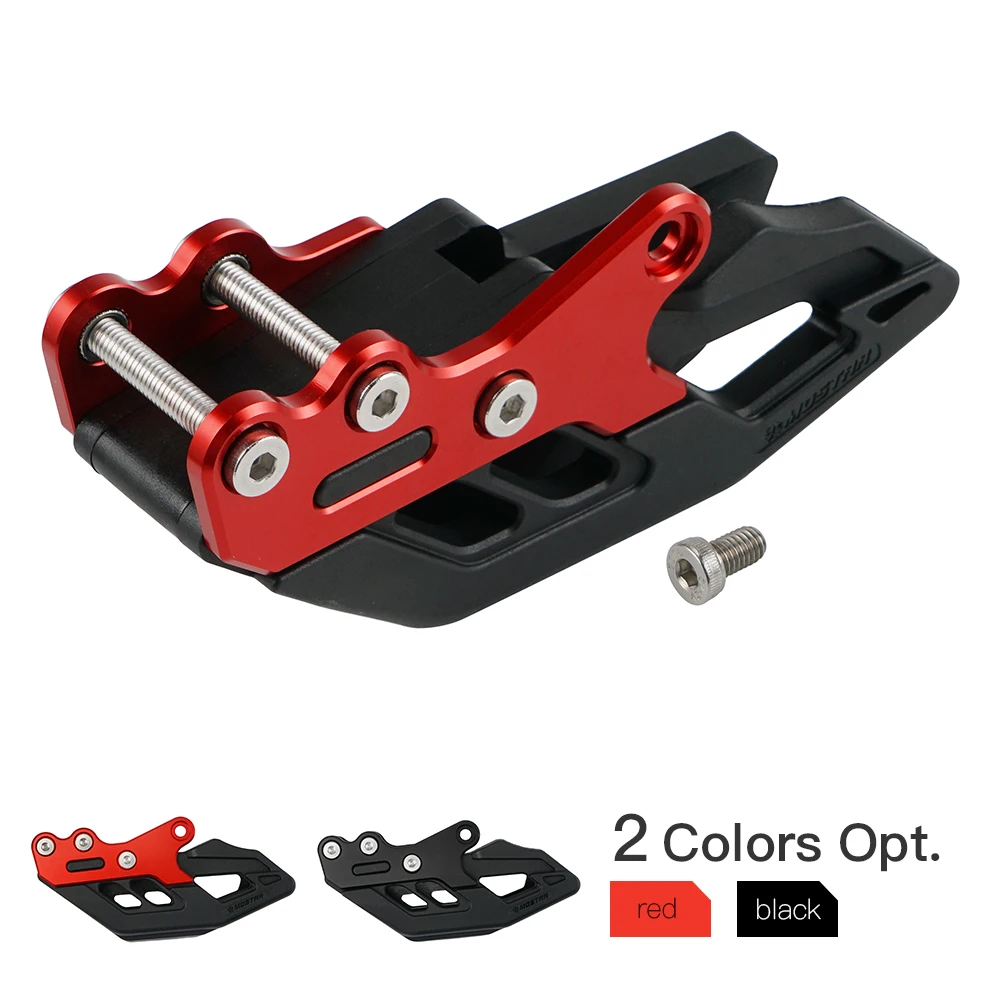 TPU Duralumin Motorcycle Chain guide Black Red Replacement For Honda CRF 250R 250RX 250X 450X 450L 450RX