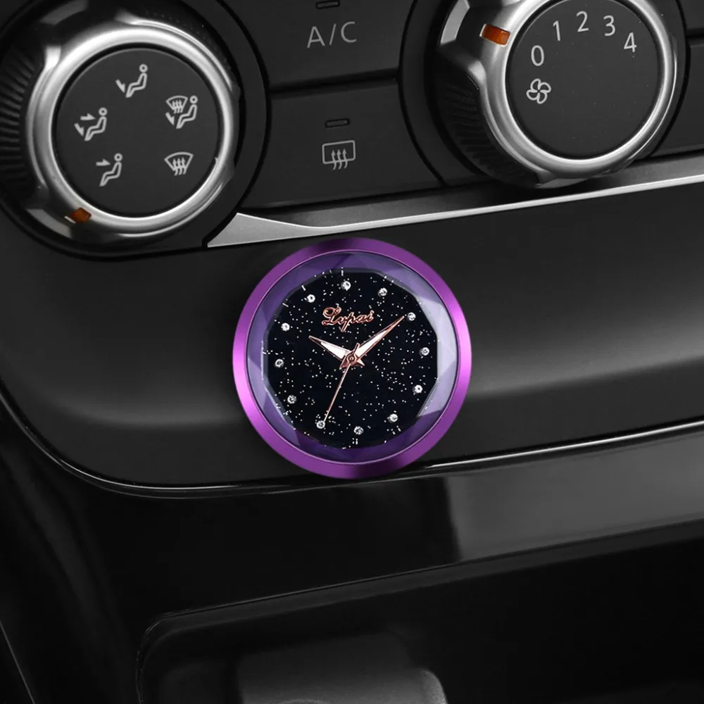 Sticker electronic watch car decoration clock car clock decoration home office electronic watch easy to carry 30N14 (5)