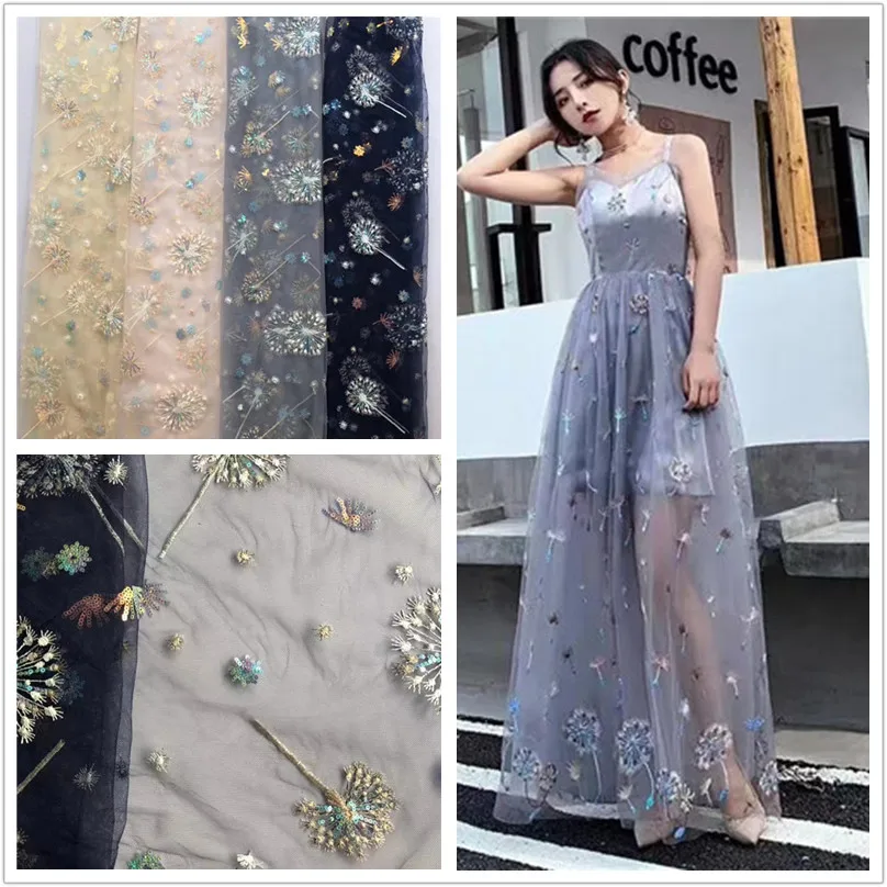 Цветок Жемчуг кружево обрезка Diy свадебное платье вечернее платье для шоу вышитая кружевная ткань французская кружевная ткань