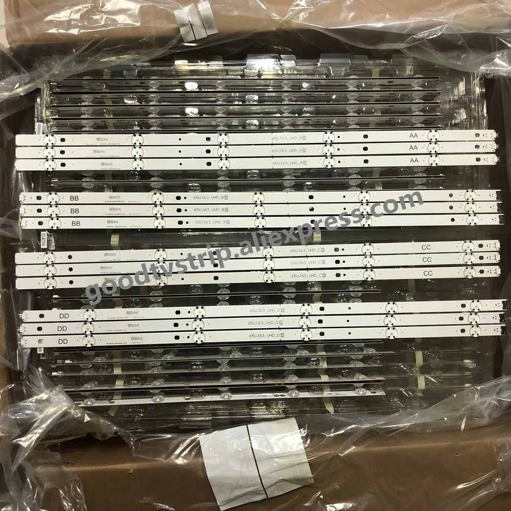 Новый комплект из 12 Светодиодный ных лент для подсветки LG 65UJ6300 65UJ630V Innotek 17Y 65