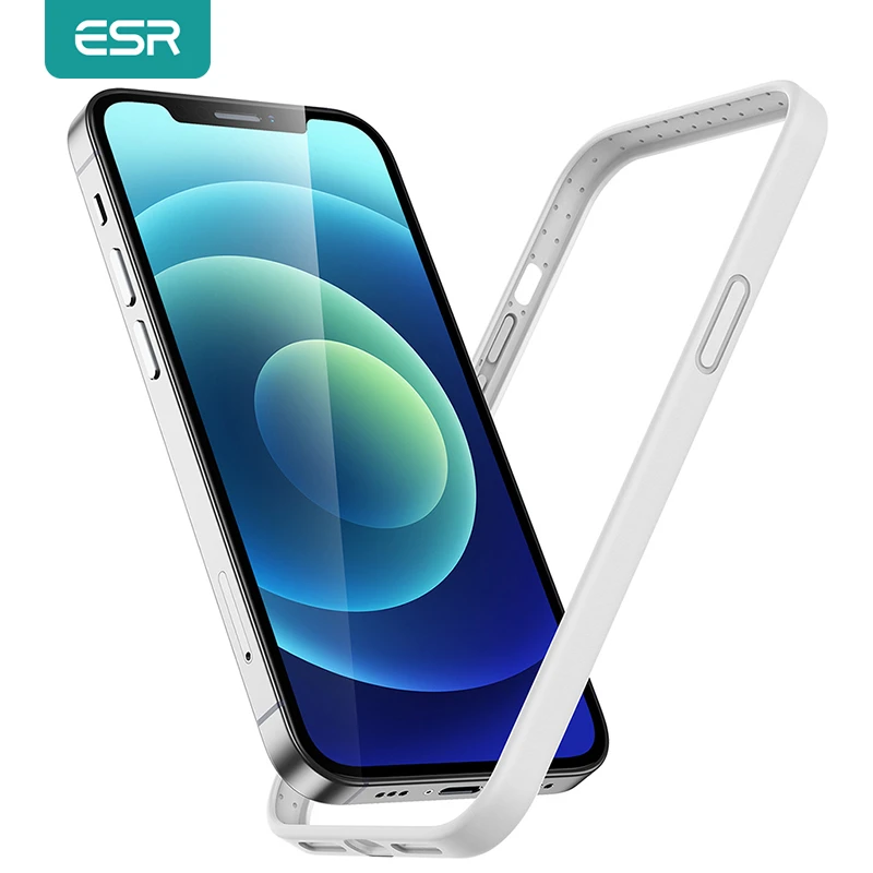 ESR for iPhone 12/12 Pro Cloud Silicone Bumper Case for iPhone 12 Pro Max Liquid Silicone Edge Guard Shockproof Case Cover Funda iphone 11 Pro Max cover case