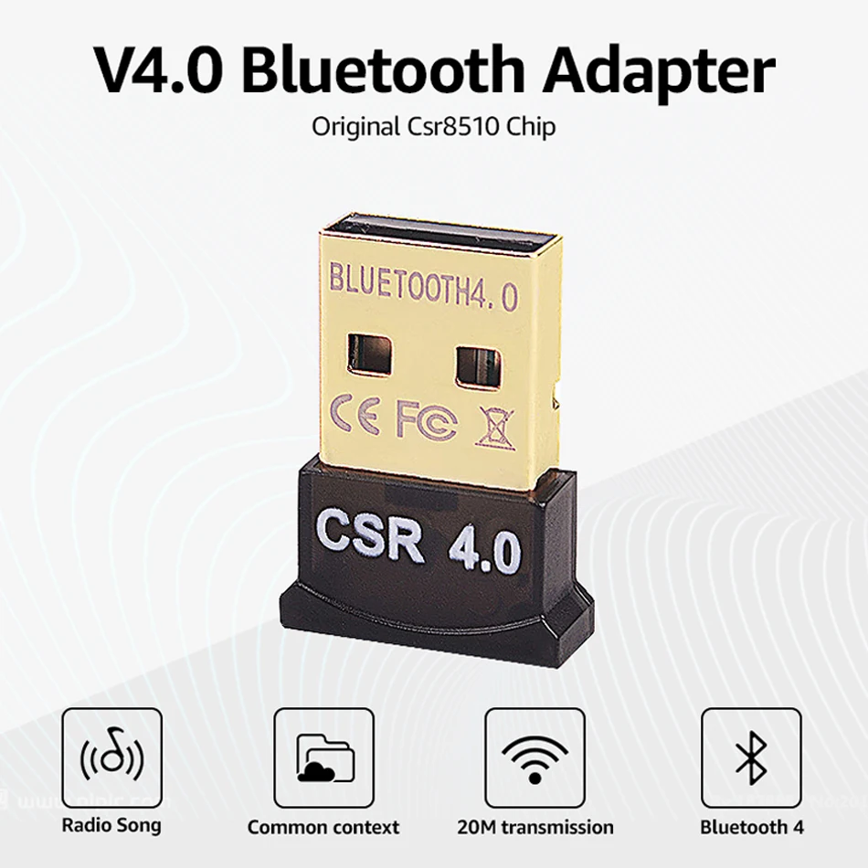 Беспроводной USB Bluetooth адаптер 4,0 Bluetooth ключ Музыкальный звуковой приемник Adaptador передатчик для компьютера ПК динамик ноутбука