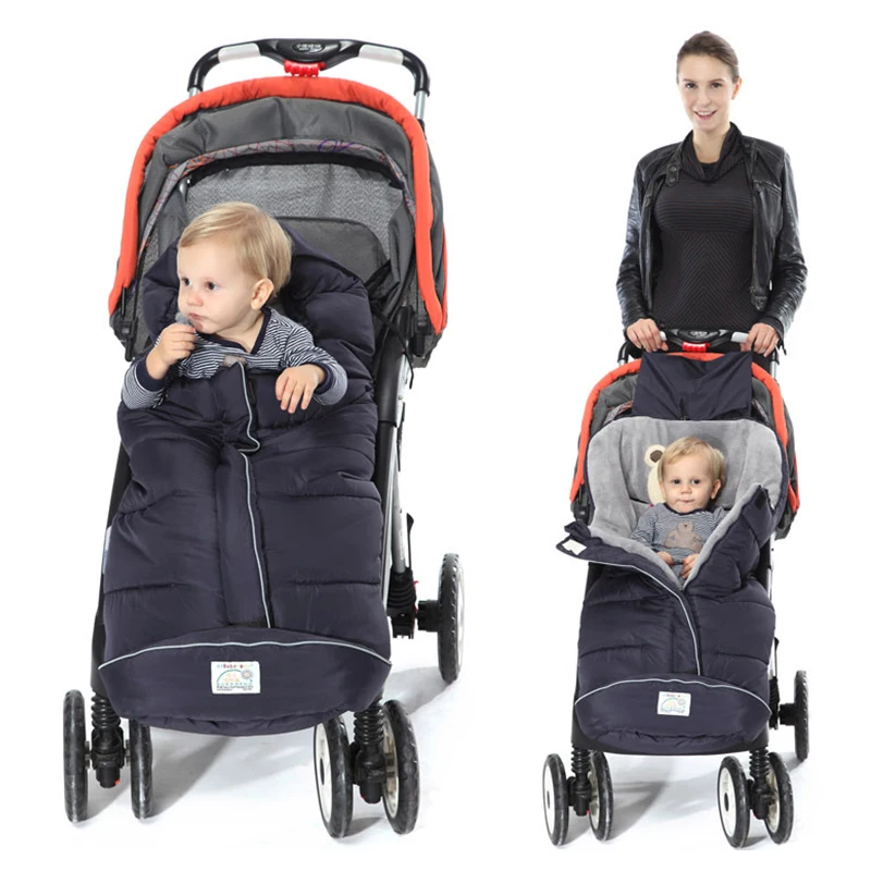 

Baby Stroller Accessories Winter Socks Warm Footmuff Cover Windproof Baby Sleeping Bag Sleepsack for Stroller Organizer Newborn