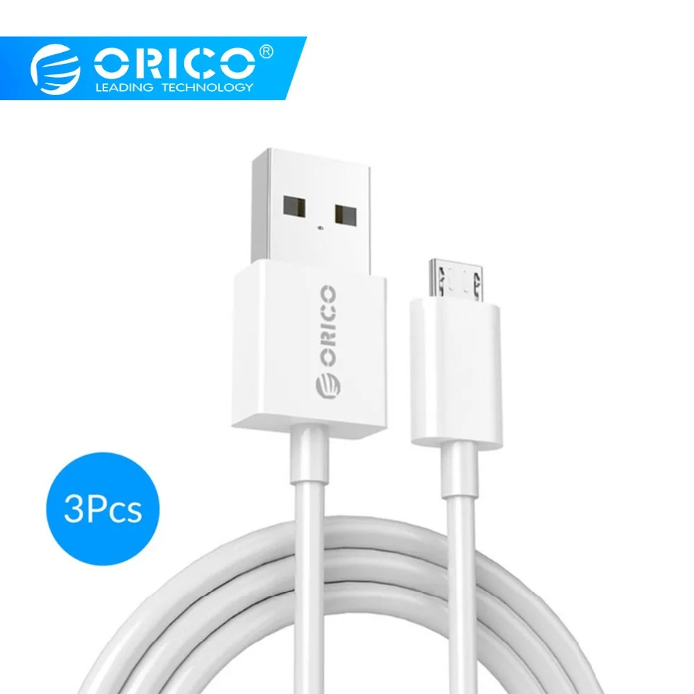 ORICO 3 шт. Micro USB кабель для зарядки и синхронизации данных кабель 100 см кабель для Xiaomi Huawei Android мобильного телефона