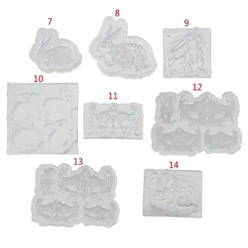 

DIY Cute Rabbit Mask Cloud Pendant Silicone Resin Mold Jewelry Making Tools T4MD