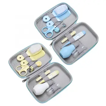 

8pcs Baby Nail Clipper Convenient Daily Baby Nose Cleaner Scissors Hair Brush Comb Manicure Care Kit