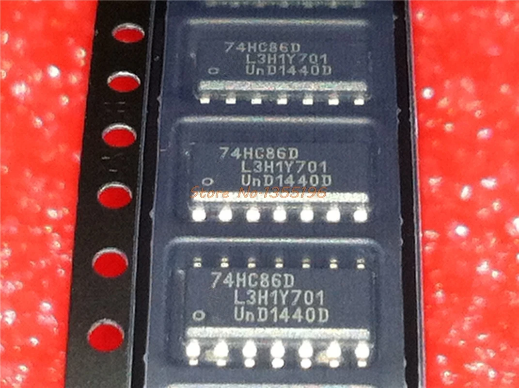 10 шт./лот 74HC86D SOP 14 74HC86 SN74HC86DR SN74HC86 в наличии|Интегральные схемы| |