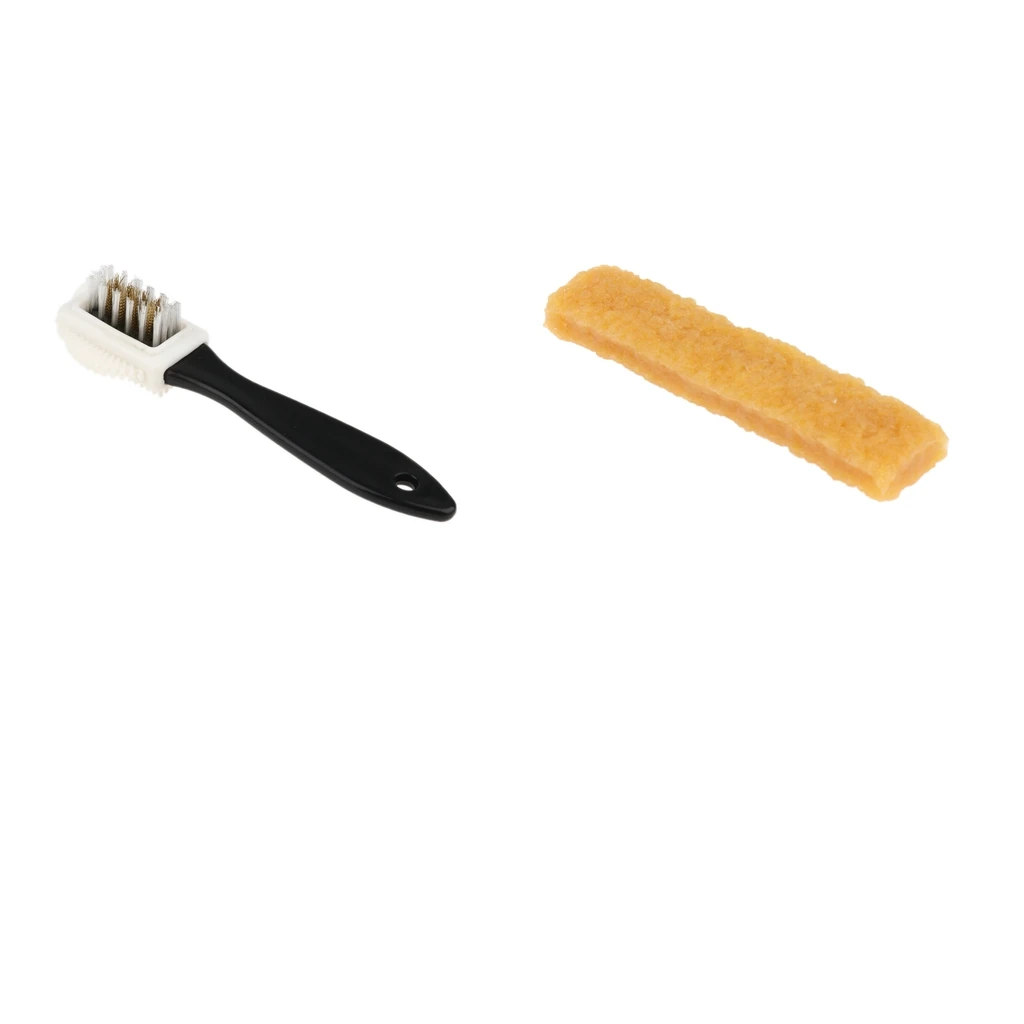 3-Sides Cleaning Brush + Rubber Eraser For Suede Nubuck Shoes Boot Cleaner Cleaning Brush Kit