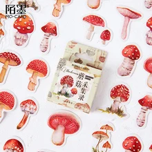 45 шт./кор. грибы растения, бумажные наклейки миньонов посылка DIY декоративная наклейка-стикер для дневника альбом Скрапбукинг