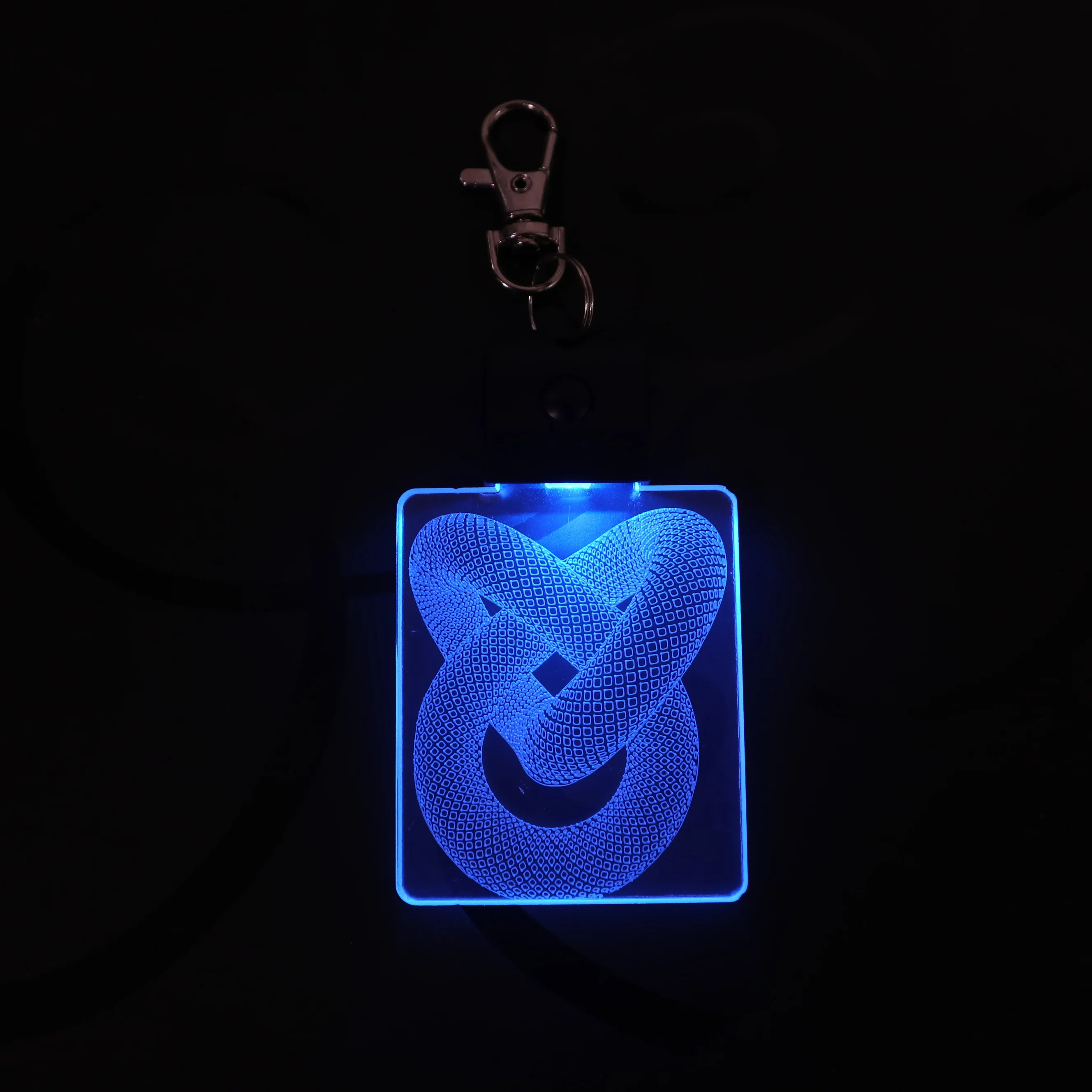 

Love Knot Heart Shape Keychain 3D LED Arylic Night Light Magical Decor Lamp Lighting Colors Decoration Gift Dropshipping