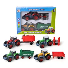 Детская игрушка металлическая машина ферма фермер специальный автомобиль набор трейлер спринклер модель игрушки