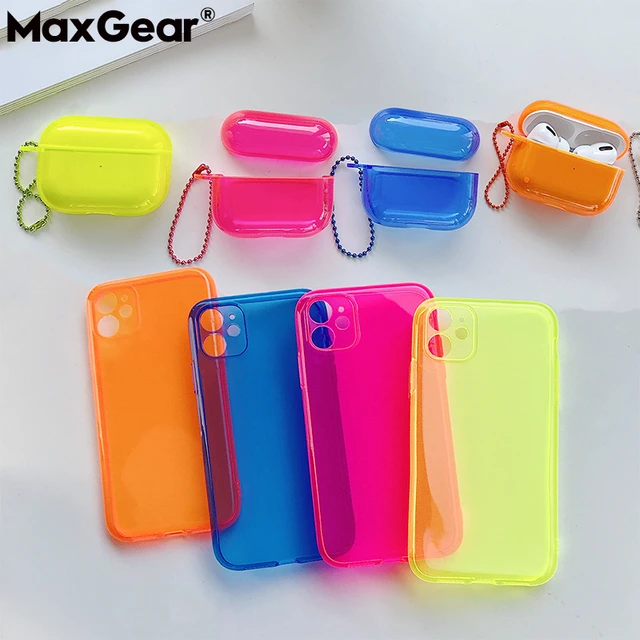 Coque iPhone 15 Plus Fluorescente Écouteurs - Ma Coque