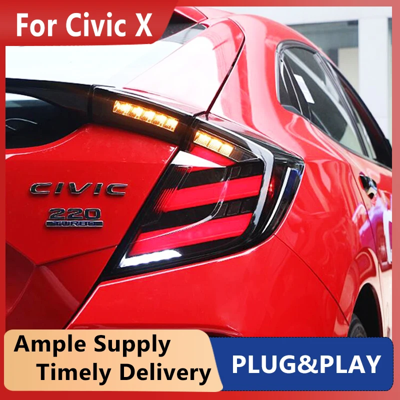 Fanali Posteriori Per Auto Per Honda Civic Type R Mugen Type Parts 10Th Hatchback 2017 Led Fanali Posteriori Per Auto Fanale Posteriore