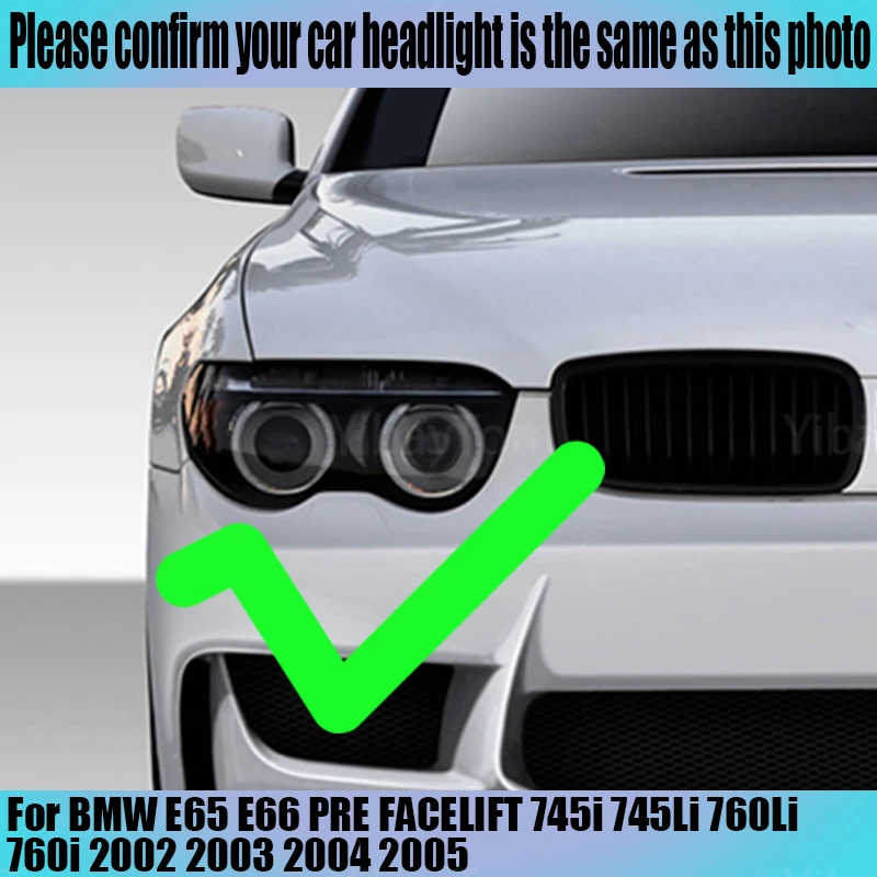 LED SMD Cotton Light Switchback Angel Eye Halo Ring DRL Kit per BMW E65 E66 PRE lifting 745i 745Li 760Li 760i 2002-2005