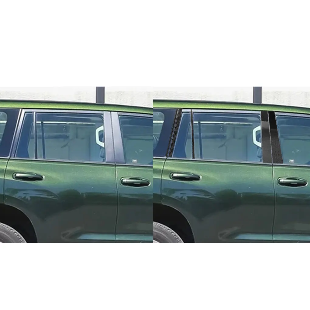 Замена для Land Cruiser Prado 2010- панель из углеродного волокна Защитная Наклейка Декор зеркало заднего вида и 2 шт