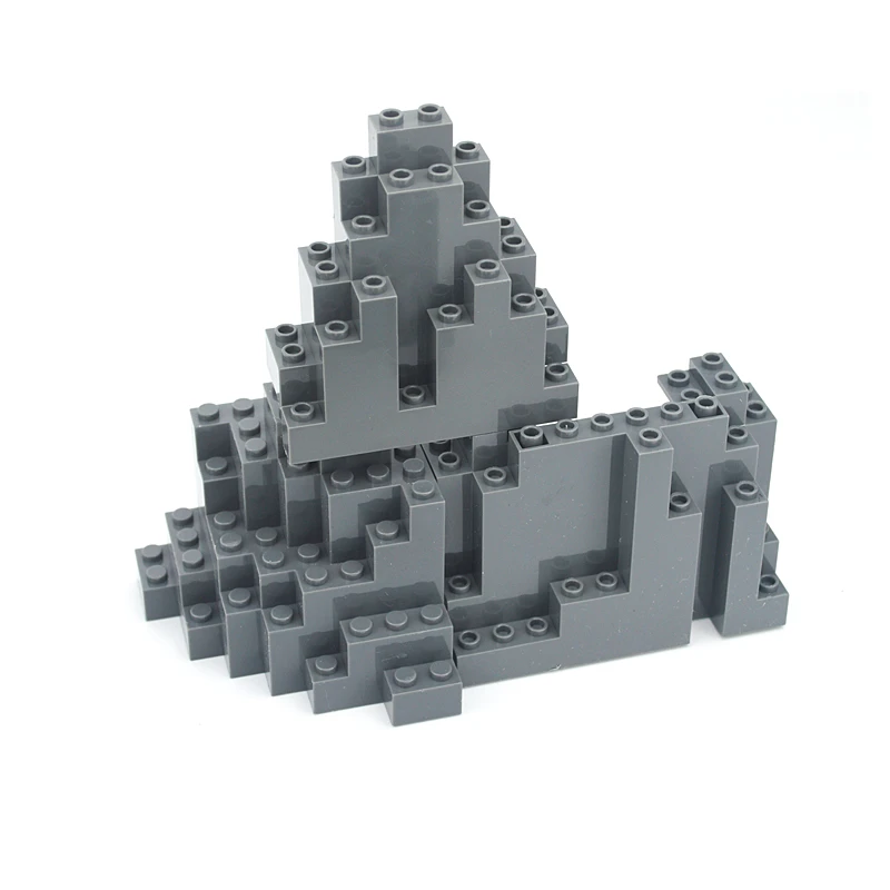 Rock Panel 2 шт./лот 6082 6083 23996 Rockery Mound Garden Park строительные блоки MOC Parts городские