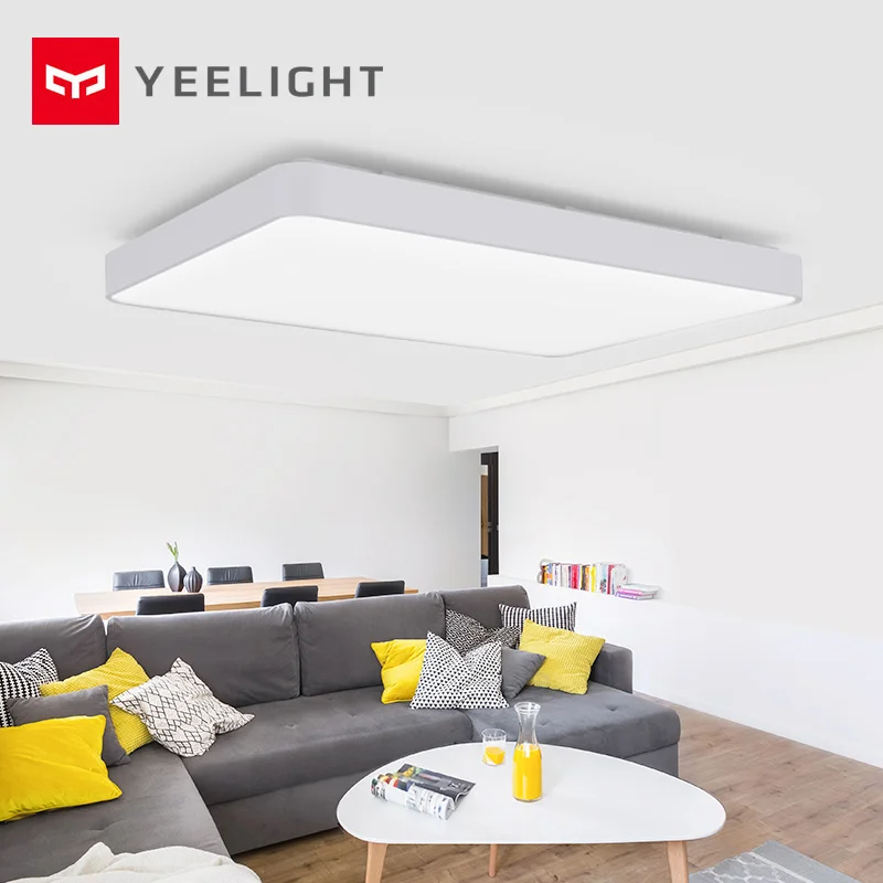 Xiao mi jia Yeelight умный потолочный светильник Pro квадратный светодиодный 96x64 см плюс лампа Голосовая/mi домашнее приложение управление для спальни гостиной