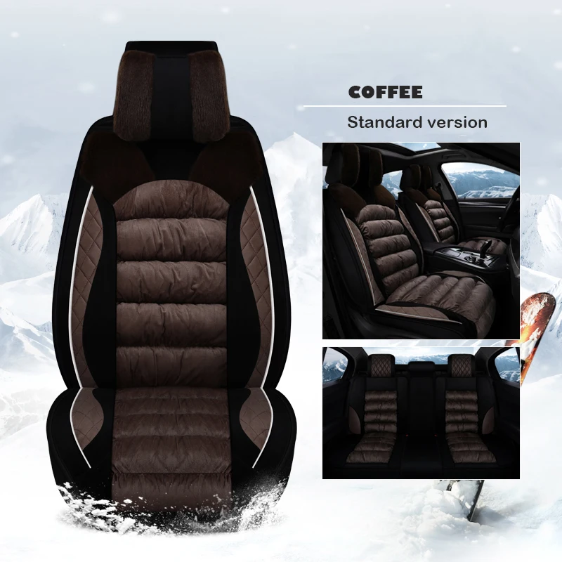 COFFEE GEEAOK универсальный чехол для автомобильных сидений для jeep renegade wrangler jk Grand Cherokee Commander Патриот компас автомобильные аксессуары Чехлы - Название цвета: COFFEE