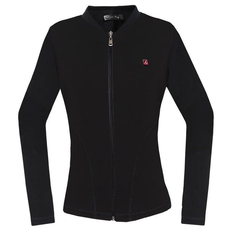 NYY16011 Jacket BK Новая женская куртка с USB подогревом, мотоциклетная куртка с подогревом, зимняя куртка из углеродного волокна, электрический комплект термобелья, одежда - Цвет: NYY16011 Jacket BK