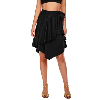 

Gothic Style Black Hip Skirts Summer High Waist Splicing Irregular Fashion Streetwear Freely Fashion Red Skirt Women Young Girl