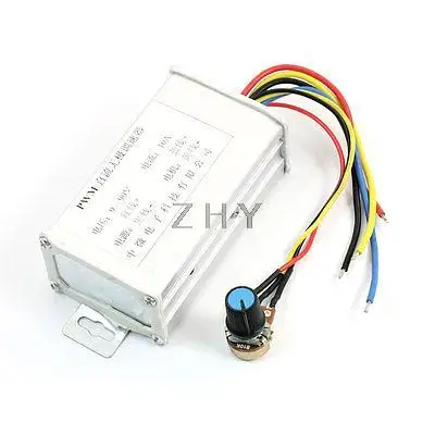 

DC 9-90V 10A 800W Rectangle PWM Motor Speed Controller w B10K Potentiometer