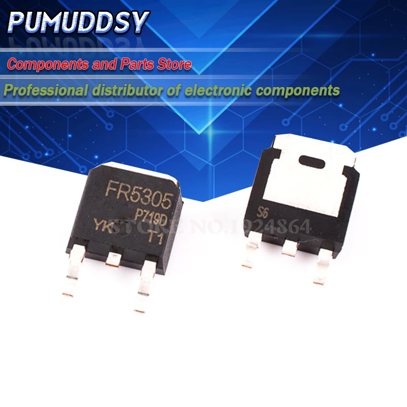 10PCS IRFR5305TRPBF IRFR5305 FR5305 TO-252 new and IC | Электронные компоненты и принадлежности
