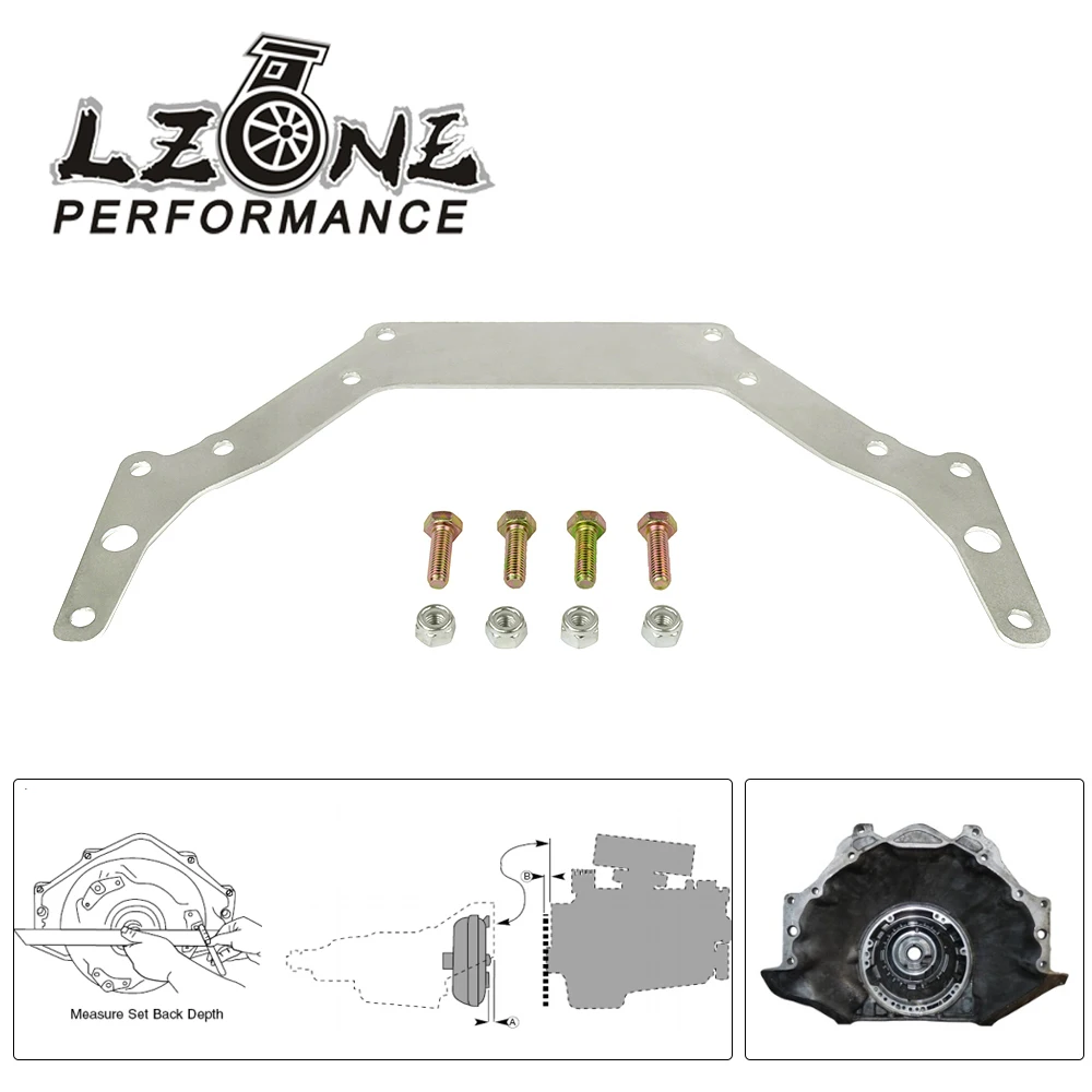 LZONE-пластина адаптера передачи для 1962-Up Chevy TH350 TH400 BOP-TO Silver GM Turbo-Hydramatic Transmission 700R/4 |