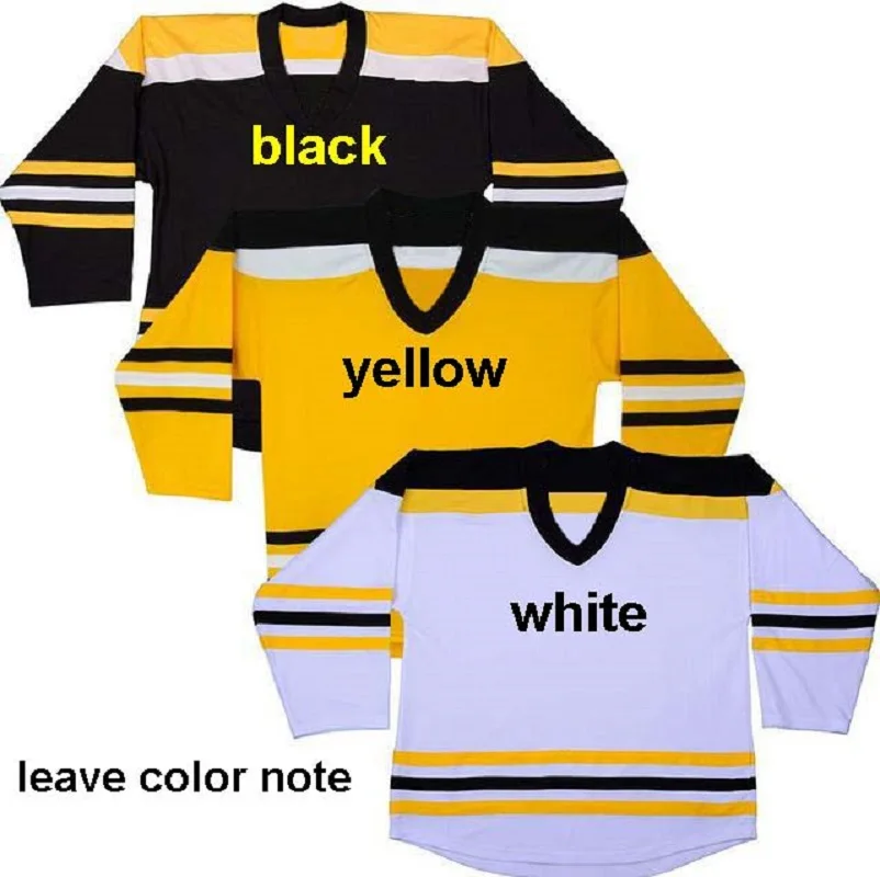 Хоккейная Футболка для тренировок, футболка с длинным рукавом, логотип на заказ - Цвет: leave color note