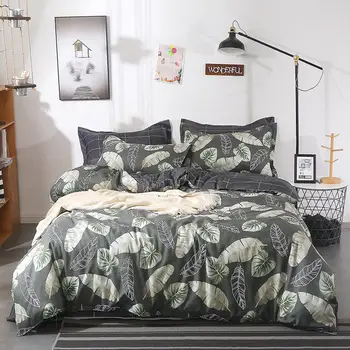 

BEST.WENSD 3-4piece Home Bedclothes Comforter Bedding Sets King Luxury Quilt Cover with Zipper Sheet Pillow Cases Bed Comforter