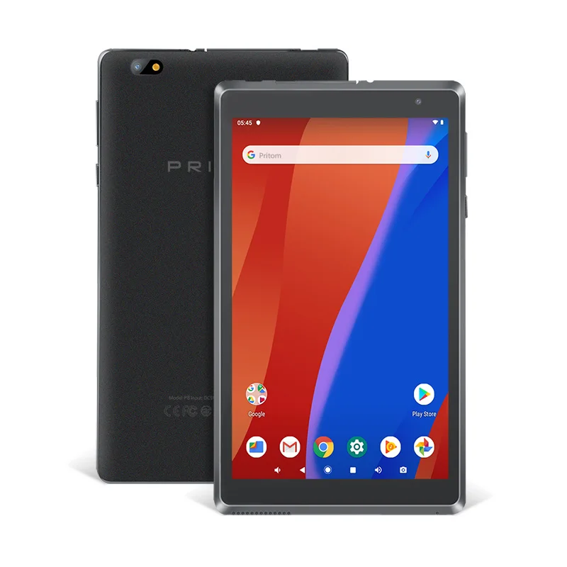 PRITOM L8 планшетный ПК Android 9,0 8 ''планшет 2 ГБ 32 ГБ таб четырехъядерный WiFi планшеты HD ips экран 8,0 МП камера Поддержка Многоязычная - Комплект: Black
